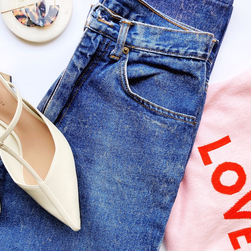 Vintage | Acid Wash Mom High Rise Jeans
